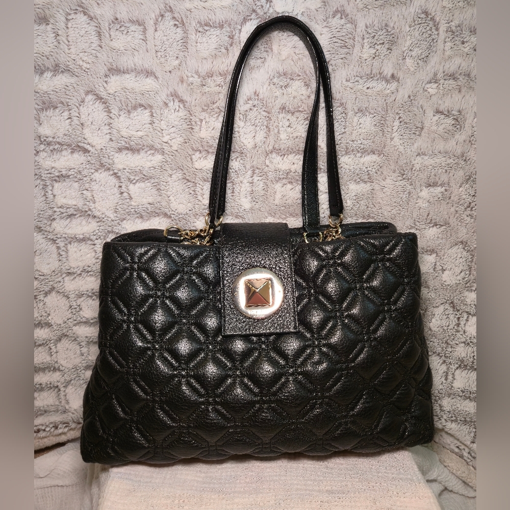 Kate Spade Astor Court Black Leather Shoulder Bag